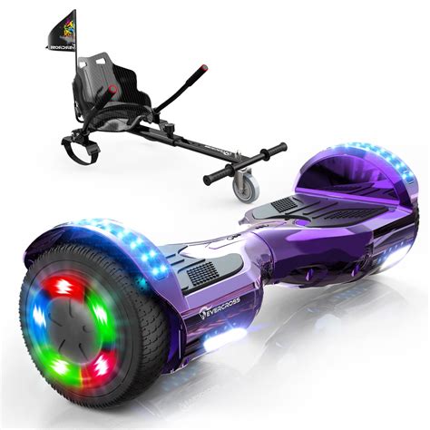 evercross hoverboard self balancing scooter hoverboard with seat attachment 6 5 hover board