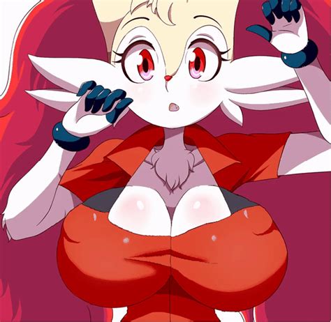 Rule 34 Animated Bouncing Breasts Braixen Breasts Cosplay Covered Nipples Female May Pokemon
