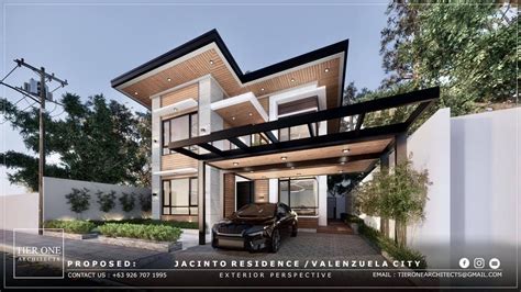 Rocha Residence 200 Sqm House Design 150 Sqm Lot Tier One Architects