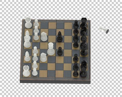 Premium Psd Chess Board Isolated On Transparent Background D