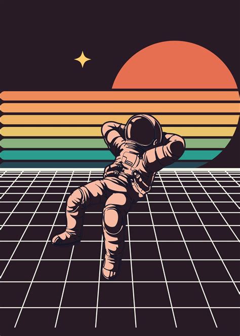 Astronaut 1 Poster Picture Metal Print Paint By Anima Art Displate