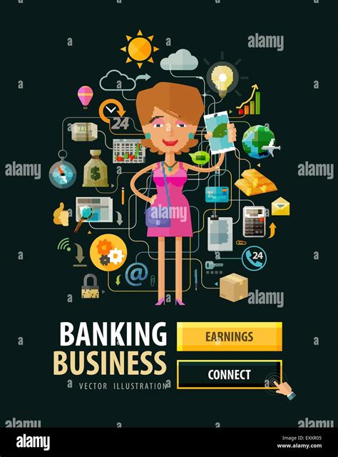 Banking Business Vector Logo Design Template Money Earnings Income