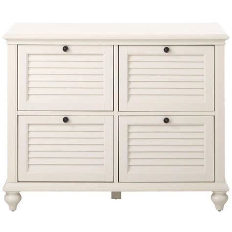 An organized filing system not only keeps your desk free of clutter, but it's also a great way to keep your important documents safe. HOME DECORATORS COLLECTION Hamilton 4-Drawer Polar White ...