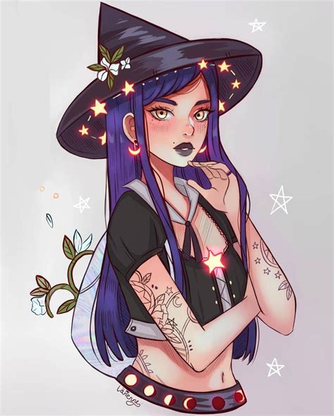 Moon Witch By Larienne On Deviantart Witch Drawing Witch Art Anime