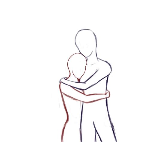 Hugging Drawing People Hugging Drawing People