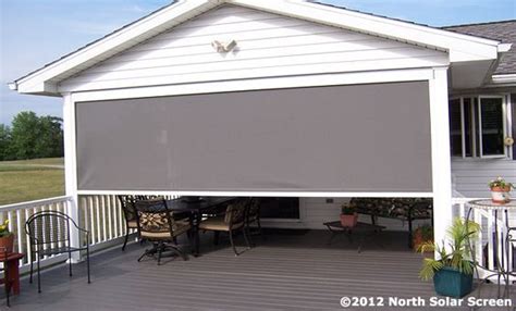 Fantastic Outdoor Solar Curtains Two Car Garage Screen