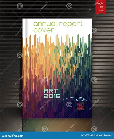 Annual Report Cover Creative Cover Stock Vector Illustration Of