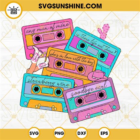 90s Country Cassette Tapes Svg Retro Country And Western Cassette Tape