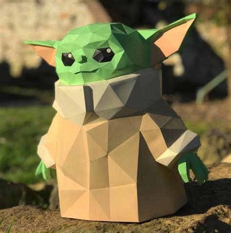 Papermau Star Wars The Mandalorian Baby Yoda Paper Model By Dt