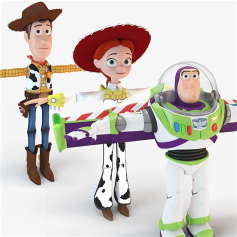 Woody Buzz Jessie D Turbosquid