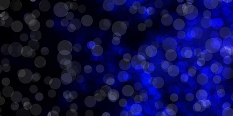 Dark Blue Vector Background With Circles Modern Abstract Illustration