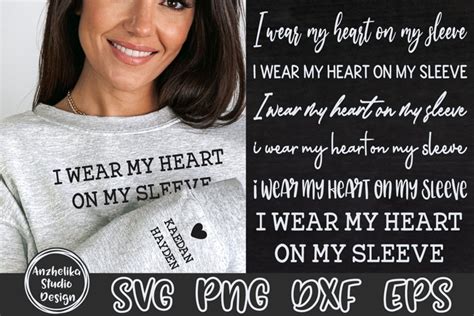 I Wear My Heart On My Sleeve Svg Mothers Day T Svg