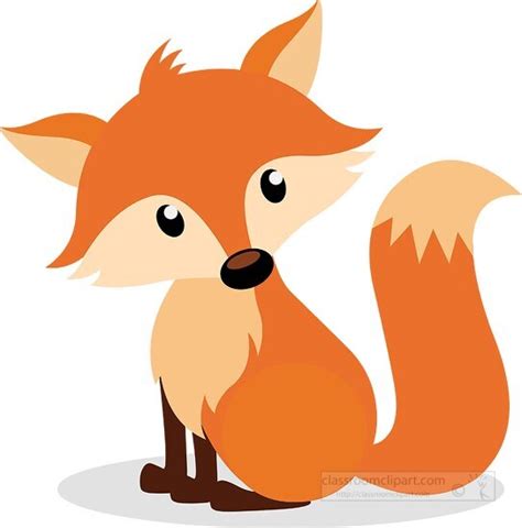 Fox Clipart Cartoon Of A Cute Fox