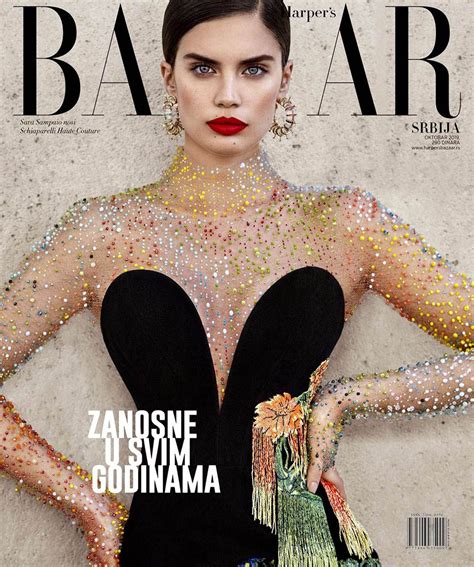 Sara Sampaio Covers Harpers Bazaar Serbia October 2019 By Luis