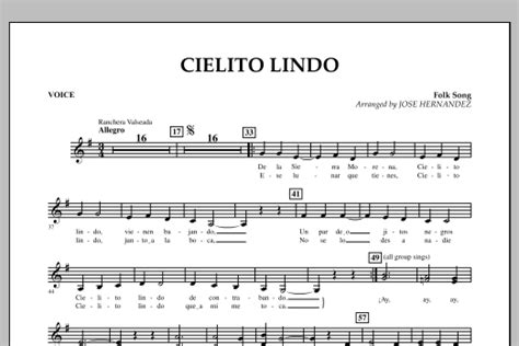 Cielito Lindo Printable Lyrics