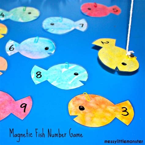 Magnetic Fishing Number Game Rainbow Fish Activities Number Games