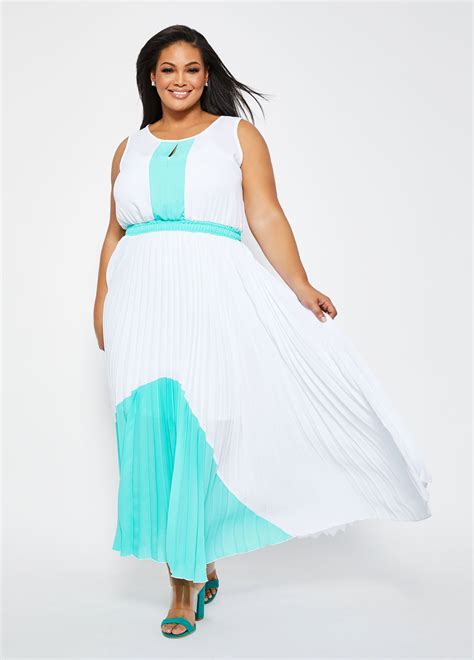 10 17 19 Brand Designer Ashley Stewart Dress Length Maxi Dress Embellishments Colorblocking
