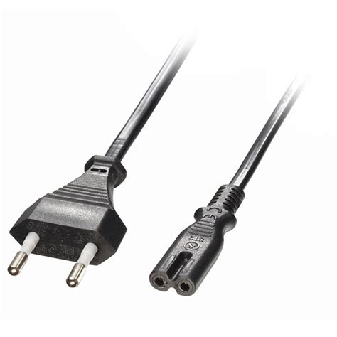 3m Euro Power Cable 2 Pin Plug To Iec C7 Socket Lindy Australia