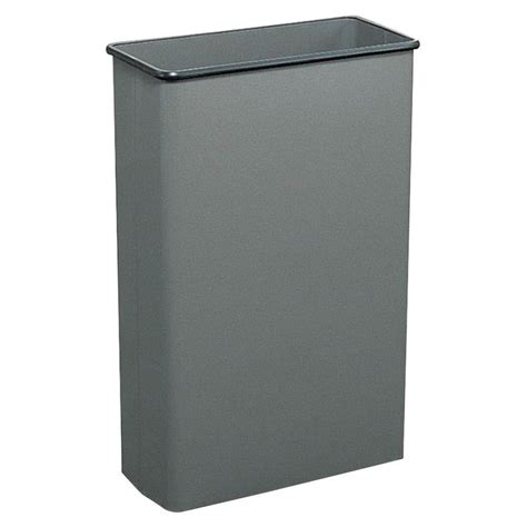 Safco 22 Gal Gray Rectangular Large Capacity Trash Can Saf9618ch The