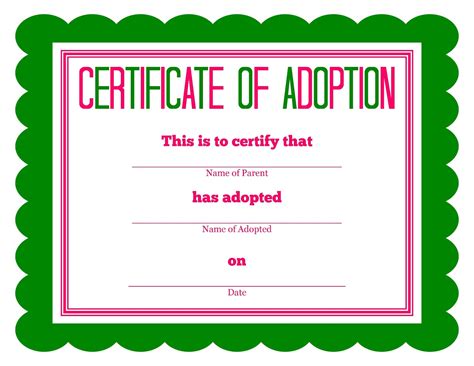 See more ideas about fake birth certificate, card template, birth certificate. Free printable Stuffed Animal Adoption Certificate | Free ...