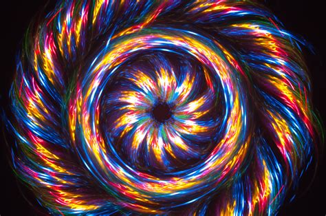 Wallpaper Colorful Painting Abstract Spiral Symmetry