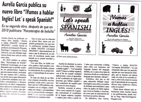 ¡vamos A Hablar Inglés Lets Speak Spanish Mayo 2013