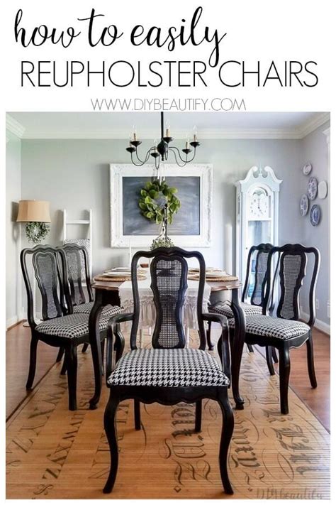 How To Easily Reupholster Dining Seat Cushions Reupholster Dining