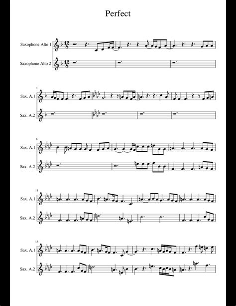 Perfect Sheet Music For Alto Saxophone Download Free In Pdf Or Midi