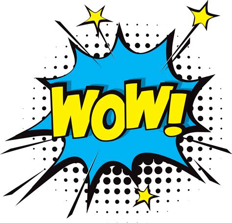 Comic Wow Png Picture Png Mart