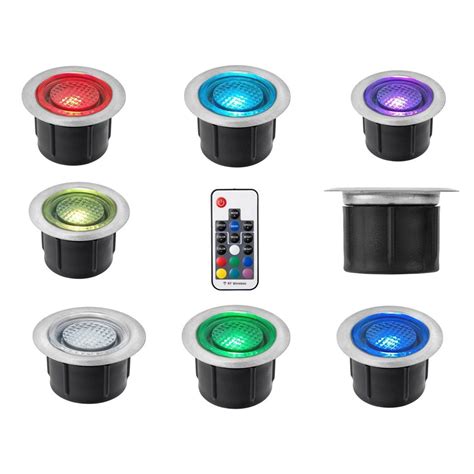 Brilliant Lighting 12v Led Rgb Valla Deck Light Kit 6 Pack Bunnings