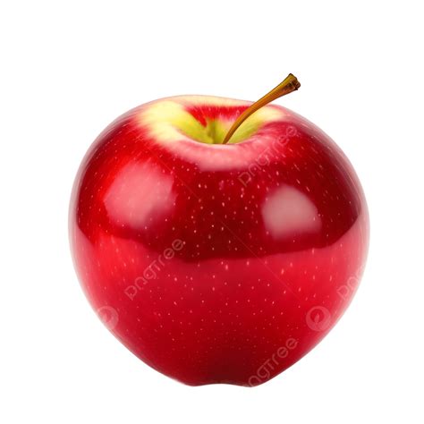 Realistic Red Color Apple Fresh Fruit Digital Artwork Fresh Apple