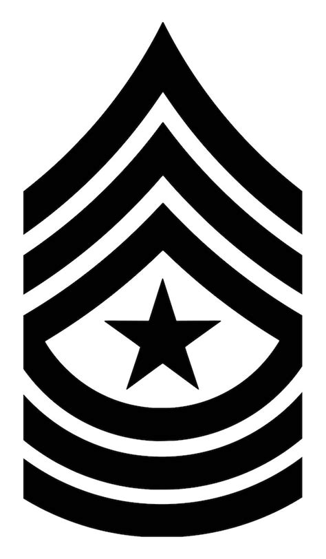 Us Army E9 Sergeant Major Insignia 5 X 275 Vinyl