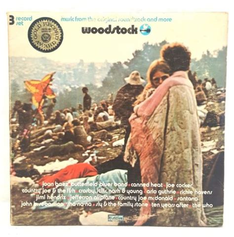 Woodstock 1970 Sd 3 500 Lp Album 3 Record Set Gold Award Seal Nm Vinyl Vg Cover