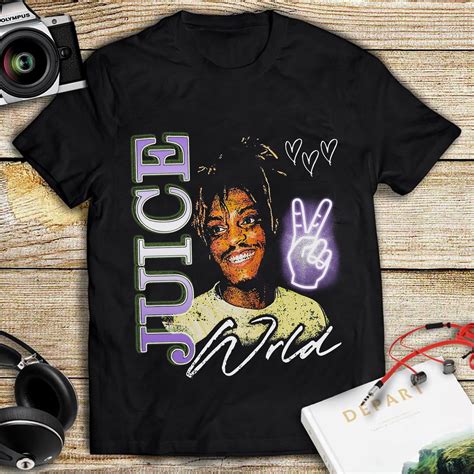Juice Wrld Homage T Shirt Juice Wrld Rapper T Shirt Juice Etsy