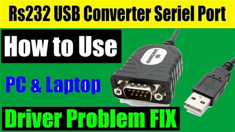 How To Install Usb To Serial Rs 232 D9 Driver For Windows 11 10 7 8 8 1 Vista Xp 64 32 Bit Youtube