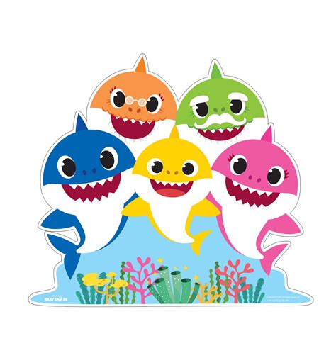 Baby Sharks Sea Cartoon Animation Png Transparent Background Free