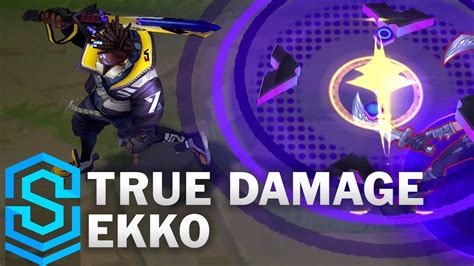 True Damage Ekko Border Ekko Legendary Vs Epic Skins Comparison League