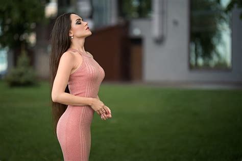 Ekaterina Kononova Brunette Dress Model Outdoors Hd Wallpaper Peakpx