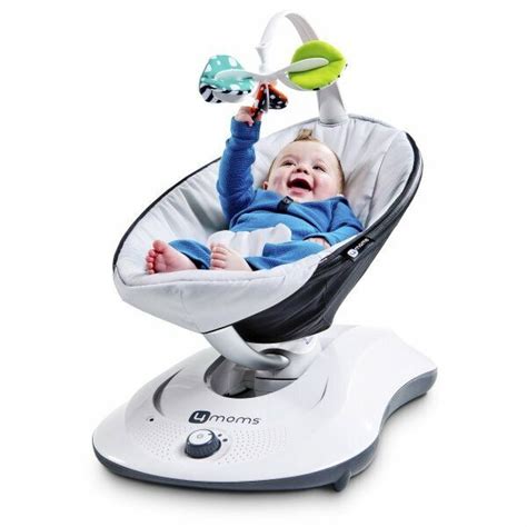 4moms Rockaroo Baby Infant Child Electric Chair Swing Rocker Bouncer