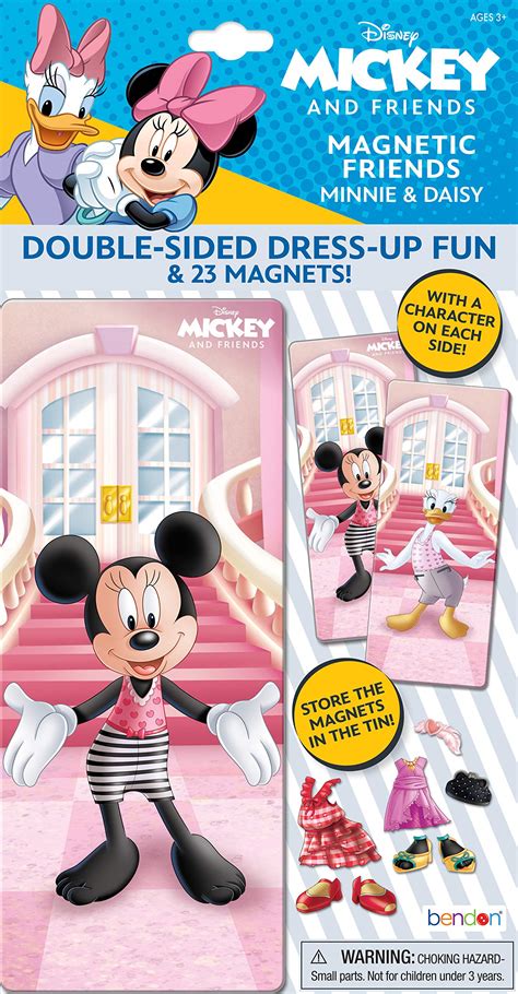Disney Minnie Mouse And Daisy Duck 23 Piece Magnetic Doll Tin 48838 Bendon Ubicaciondepersonas