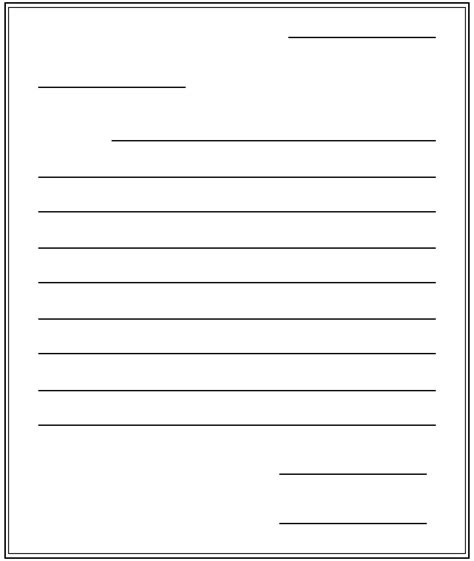 8 Best Images Of Printable Blank Letter Template Letter Writing