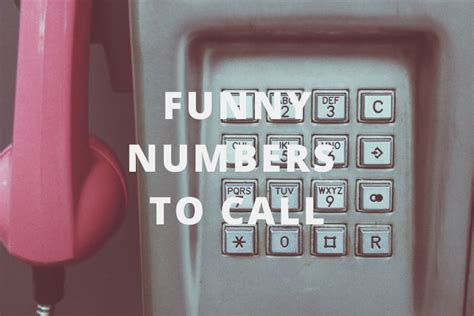 10 funny phone numbers to call when you have nothing else to do za