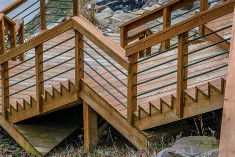 Deck Stair And Landing Design Ideas Increase Your Seal A Deck