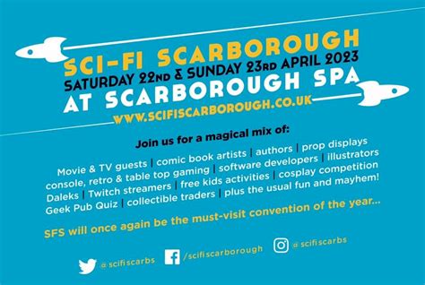 Sci Fi Scarborough 2023 Scarborough Spa April 22 2023