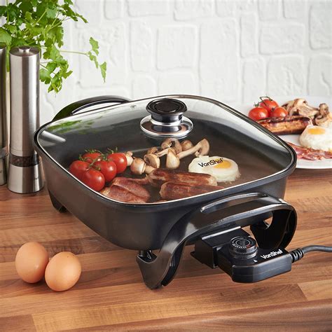 Amazon Com Hot Pot Upgraded Deep Electric Frying Pan Home Kitchen My