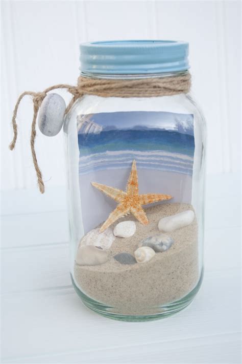 Beach In A Jar Large Driftwood Dreaming Jar Crafts Seashell
