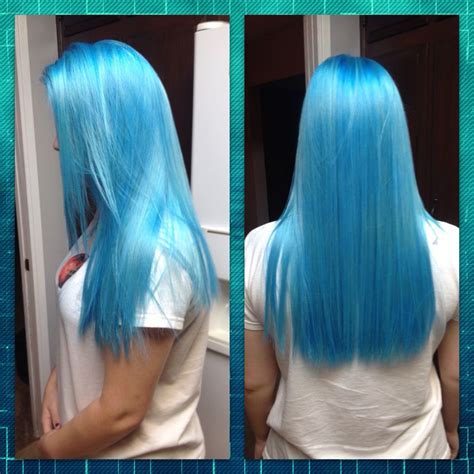 Blue is one the easiest colors to diy, and it's not exclusive to blondes, either. Ion Color Brilliance Brights Semi-Permanent hair dye in ...