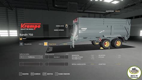 Krampe Bandit 750 Trailer V10 Fs19 Landwirtschafts Simulator 19 Mods