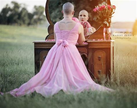 Powerful Photoshoot Of Woman Ready To Battle Breast Cancer While Her