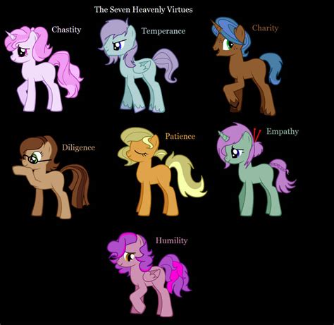 The Seven Heavenly Virtue Ponies Need Names By Wezzie1 On Deviantart